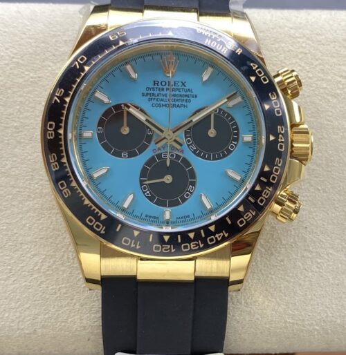 Replica Rolex Daytona M126518LN-0014 APS factory Black Strap - AR Replica Watches