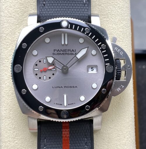 Replica Panerai Submersible PAM01681 VS factory Grey Strap - AR Replica Watches