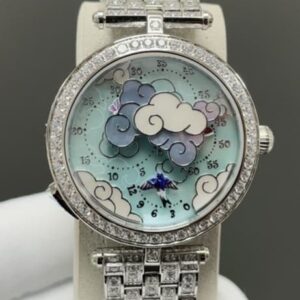 Replica Van Cleef & Arpels Poetic Complications VCARO8OD00 5G factory Blue Dial - AR Replica Watches