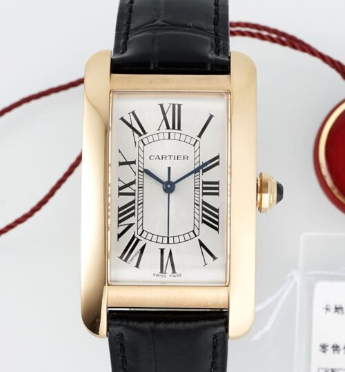 Replica Cartier Tank WGTA0134 AF factory Grey Strap - AR Replica Watches