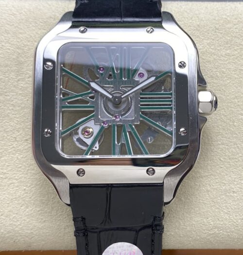 Replica Cartier Santos WHSA0028 THB factory Skeleton Dial - AR Replica Watches