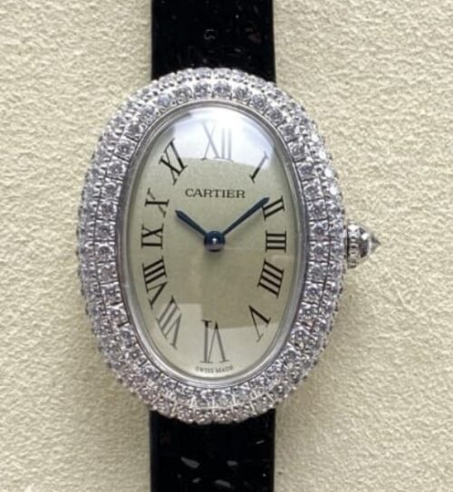 Replica Cartier Tub WJBA0036 DR factory Leather Strap - AR Replica Watches