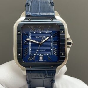 Replica Cartier Santos WSSA0048 THB factory Blue Dial - AR Replica Watches