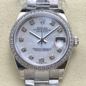 Replica Rolex Datejust m278384rbr-0007 AR factory Diamond Bezel - AR Replica Watches