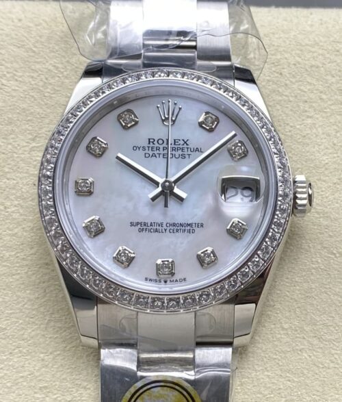 Replica Rolex Datejust m278384rbr-0007 AR factory Diamond Bezel - AR Replica Watches