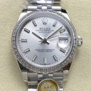 Replica Rolex Datejust m278384rbr-0016 AR factory Silver Dial - AR Replica Watches