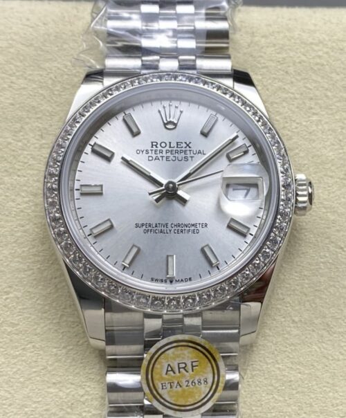 Replica Rolex Datejust m278384rbr-0016 AR factory Silver Dial - AR Replica Watches
