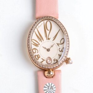 Replica Breguet Reine De Naples 8918BR-2C-364-D00D TA Factory Pink Strap - AR Replica Watches