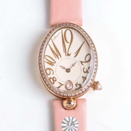 Replica Breguet Reine De Naples 8918BR-2C-364-D00D TA Factory Pink Strap - AR Replica Watches