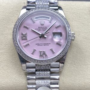 Replica Rolex Day-Date m128349rbr-0017 8+ Factory Silver Strap - AR Replica Watches