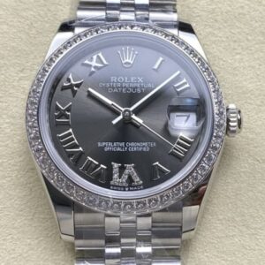 Replica Rolex Datejust m278384rbr-0032 AR factory Dark Gray - AR Replica Watches