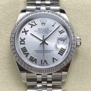 Replica Rolex Datejust m126284rbr-0021 AR factory Silver Strap - AR Replica Watches