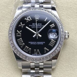 Replica Rolex Datejust m278384rbr-0002 AR factory Black Dial - AR Replica Watches