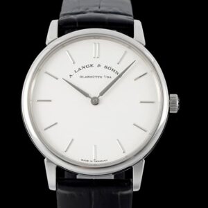 Replica A. Lange & Sohne Saxonia Thin 201.027-LS2013AM F8 Factory V3 Black Strap - AR Replica Watches