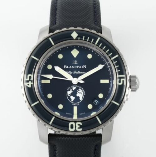 Replica Blancpain Fifty Fathoms 5008-11B40-NAOA ZF factory Blue Dial - AR Replica Watches