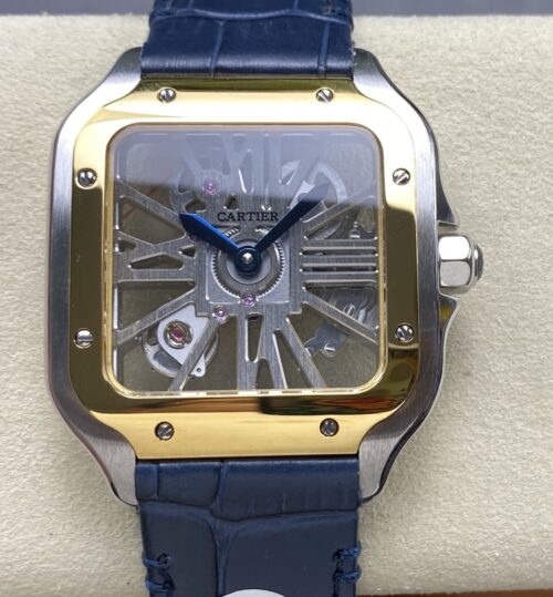 Replica Cartier Santos WHSA0024 THB factory Blue Strap - AR Replica Watches