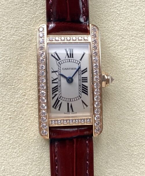 Replica Cartier Tank WJTA0026 8848 Factory Fuchsia Strap - AR Replica Watches