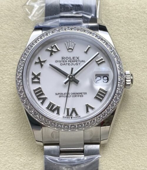 Replica Rolex Datejust m278384rbr-0013 AR factory White Dial - AR Replica Watches