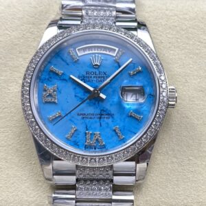 Replica Rolex Day-Date m128349rbr-0032 8+ Factory Diamond Bezel - AR Replica Watches