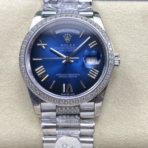 Replica Rolex Day-Date m128349rbr-0048 8+ Factory Gradient Blue - AR Replica Watches