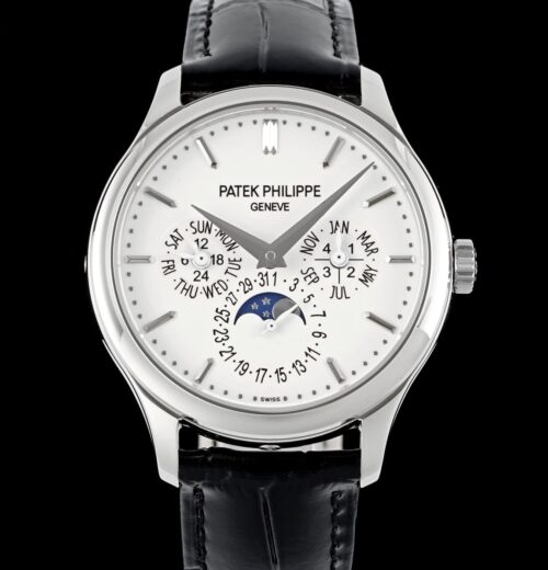 Replica Patek Philippe Complications 5140G-001 3K factory Black Strap - AR Replica Watches