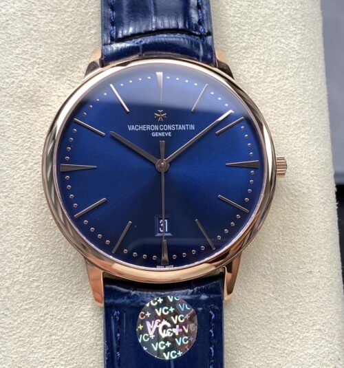 Replica Vacheron Constantin Patrimony 85180-000R-B515 VC+ Factory Blue Strap - AR Replica Watches
