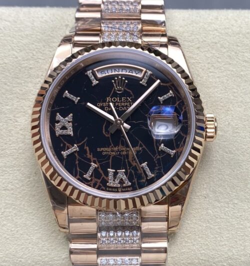 Replica Rolex Day-Date m128235-0042 8+ factory Rose Gold - AR Replica Watches