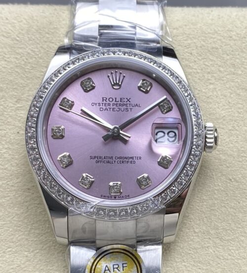 Replica Rolex Datejust m278384rbr-0035 AR factory Diamond Dial - AR Replica Watches
