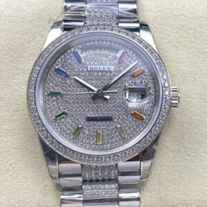 Replica Rolex Day-Date m128349rbr-0012 8+ Factory Diamond Dial - AR Replica Watches