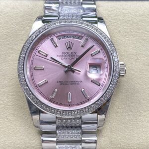 Replica Rolex DayDate m128349rbr-0054 8+ Factory Diamond Strap - AR Replica Watches