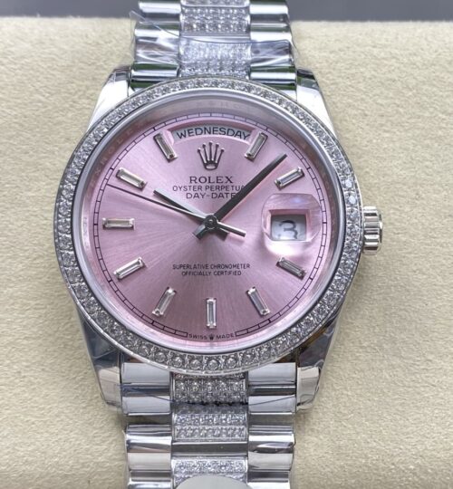Replica Rolex DayDate m128349rbr-0054 8+ Factory Diamond Strap - AR Replica Watches