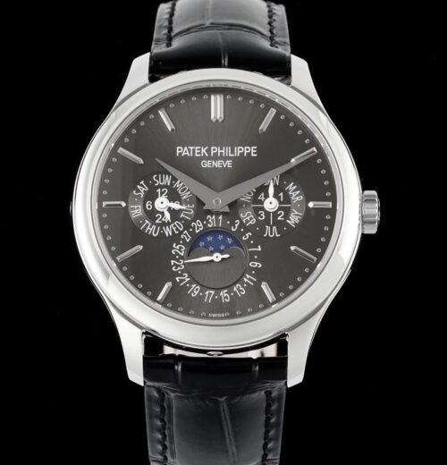 Replica Patek Philippe Complications 5140P-017 3K factory Leather Strap - AR Replica Watches