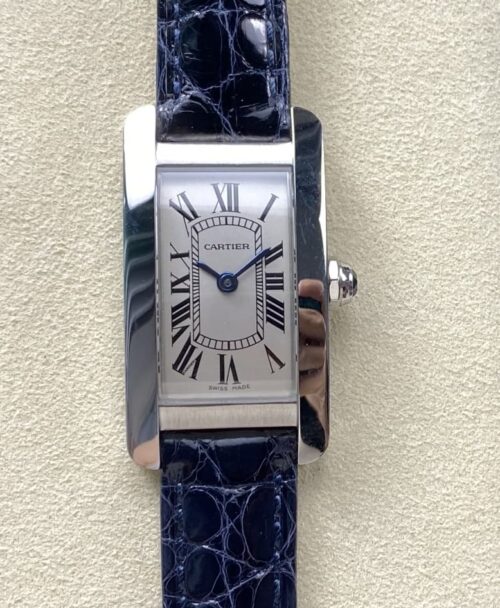 Replica Cartier Tank WSTA0083 8848 Factory Blue Strap - AR Replica Watches