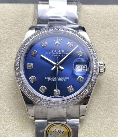 Replica Rolex Datejust m126284rbr-0030 AR factory Blue Dial - AR Replica Watches