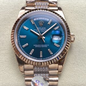 Replica Rolex Day-Date m128235-0086 8+ factory Gold Strap - AR Replica Watches
