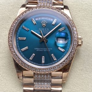 Replica Rolex Day-Date m128345rbr-0084 8+ factory Rose Gold - AR Replica Watches
