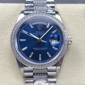 Replica Rolex DayDate m128349rbr-0052 8+ Factory Silver Strap - AR Replica Watches