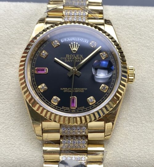 Replica Rolex Day-Date m118238-0405 8+ factory Ruby Dial - AR Replica Watches