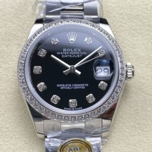 Replica Rolex Datejust m126284rbr-0020 AR factory Black Dial - AR Replica Watches