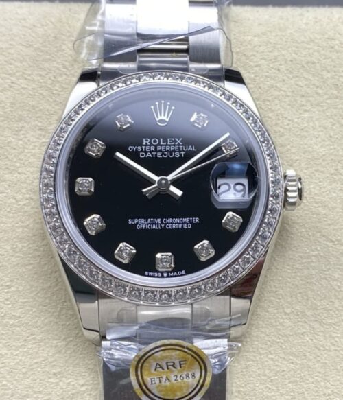 Replica Rolex Datejust m126284rbr-0020 AR factory Black Dial - AR Replica Watches