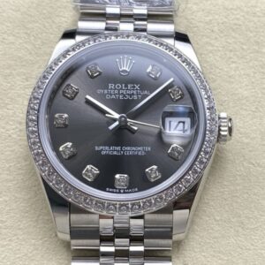 Replica Rolex Datejust m278384rbr-0010 AR factory Grey Dial - AR Replica Watches