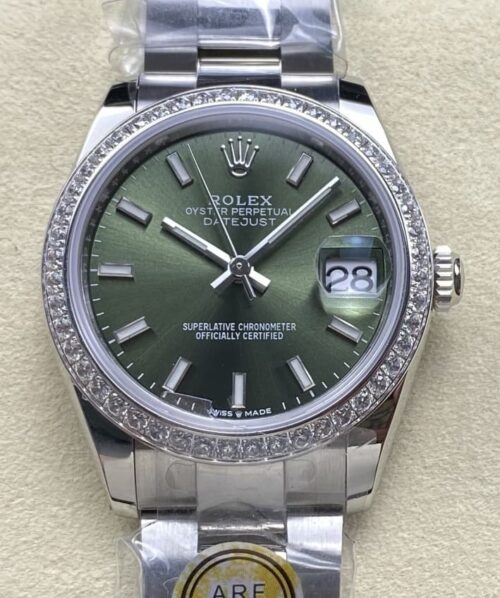 Replica Rolex Datejust m278384rbr-0021 AR factory Mint Green - AR Replica Watches