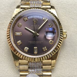 Replica Rolex Day-Date m128238-0024 8+ factory Diamond Dial - AR Replica Watches
