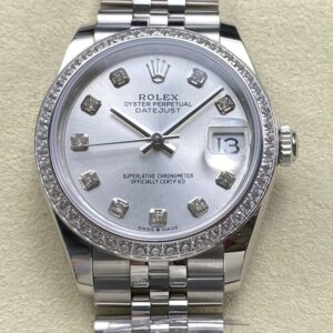 Replica Rolex Datejust m278384rbr-0034 AR factory White Gold - AR Replica Watches