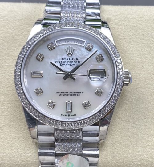 Replica Rolex Day-Date m128349rbr-0014 8+ Factory Platinum - AR Replica Watches
