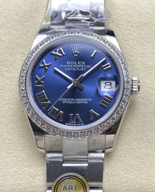 Replica Rolex Datejust m278384rbr-0038 AR factory Bright Blue - AR Replica Watches