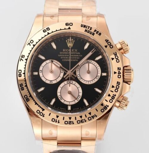 Replica Rolex Daytona m126505-0001 Clean factory Gold Strap - AR Replica Watches