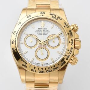 Replica Rolex Daytona m126508-0001 Clean factory Gold Strap - AR Replica Watches