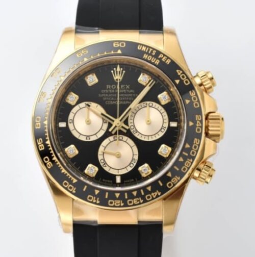 Replica Rolex Daytona m126518ln-0006 Clean factory Rubber Strap - AR Replica Watches