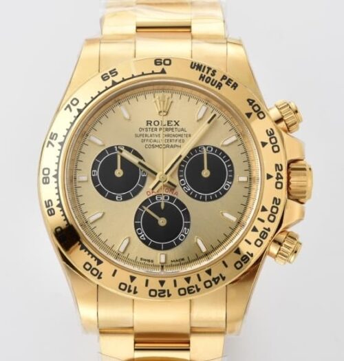 Replica Rolex Daytona m126508-0006 Clean factory Gold Dial - AR Replica Watches